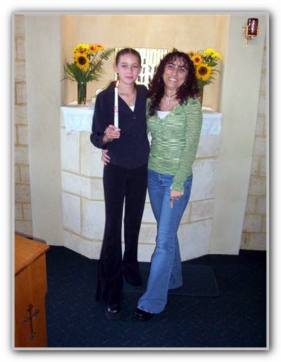 TK & Antionette at her baptism